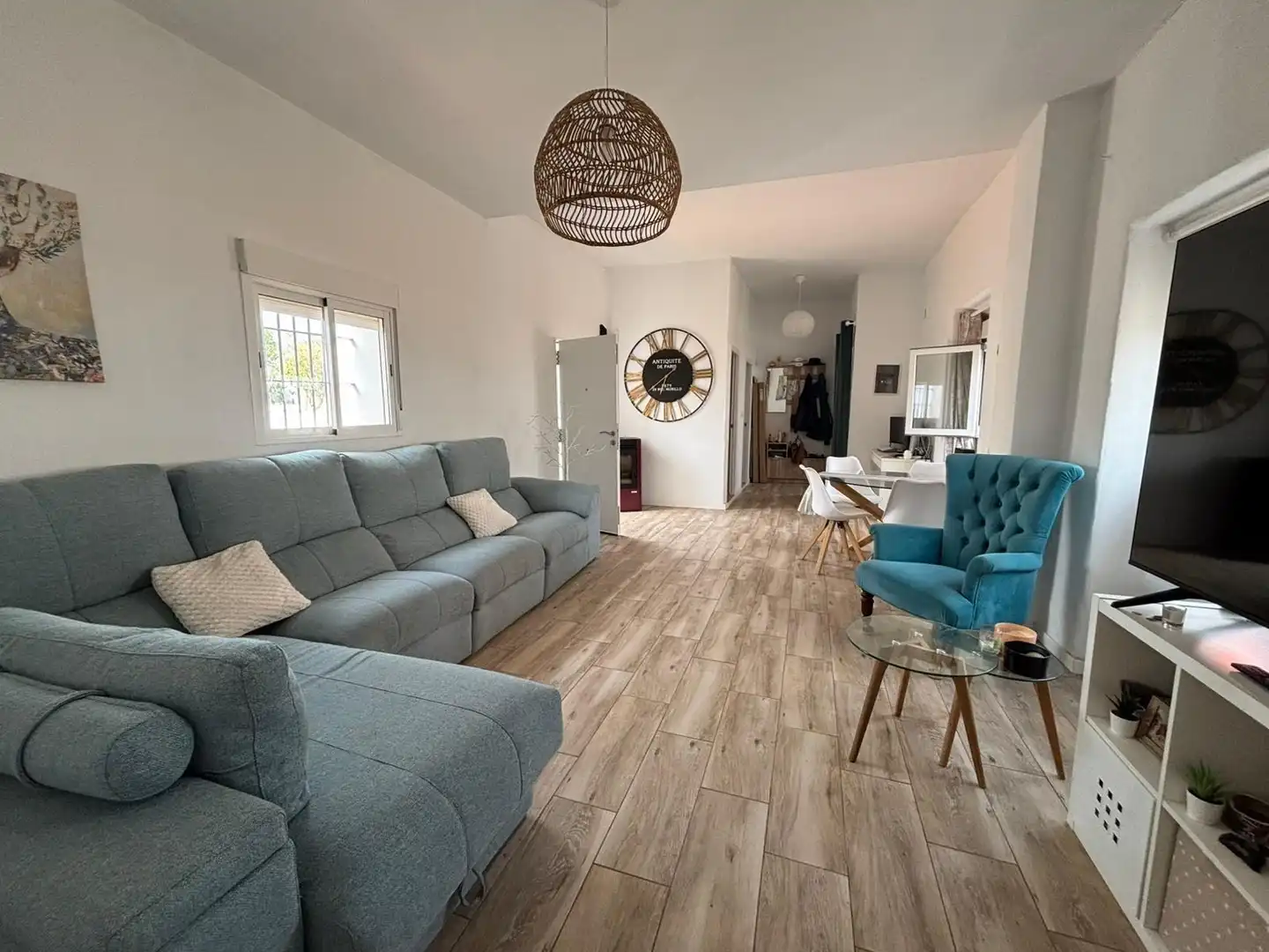 Sala de estar de Casa adosada en venta en San Roque con Trastero, Amueblado y Alarma