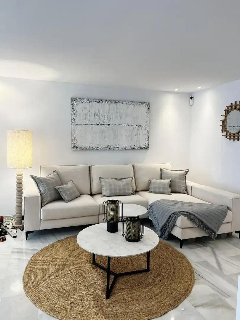 Wohnzimmer von Maisonette zur Miete in Estepona mit Klimaanlage, Heizung und Terrasse
