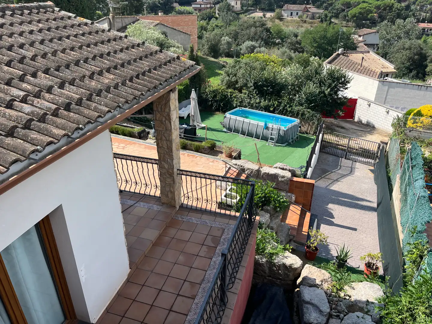 Vista exterior de Casa o xalet en venda en Vilanova del Vallès amb Aire condicionat, Calefacció i Jardí privat