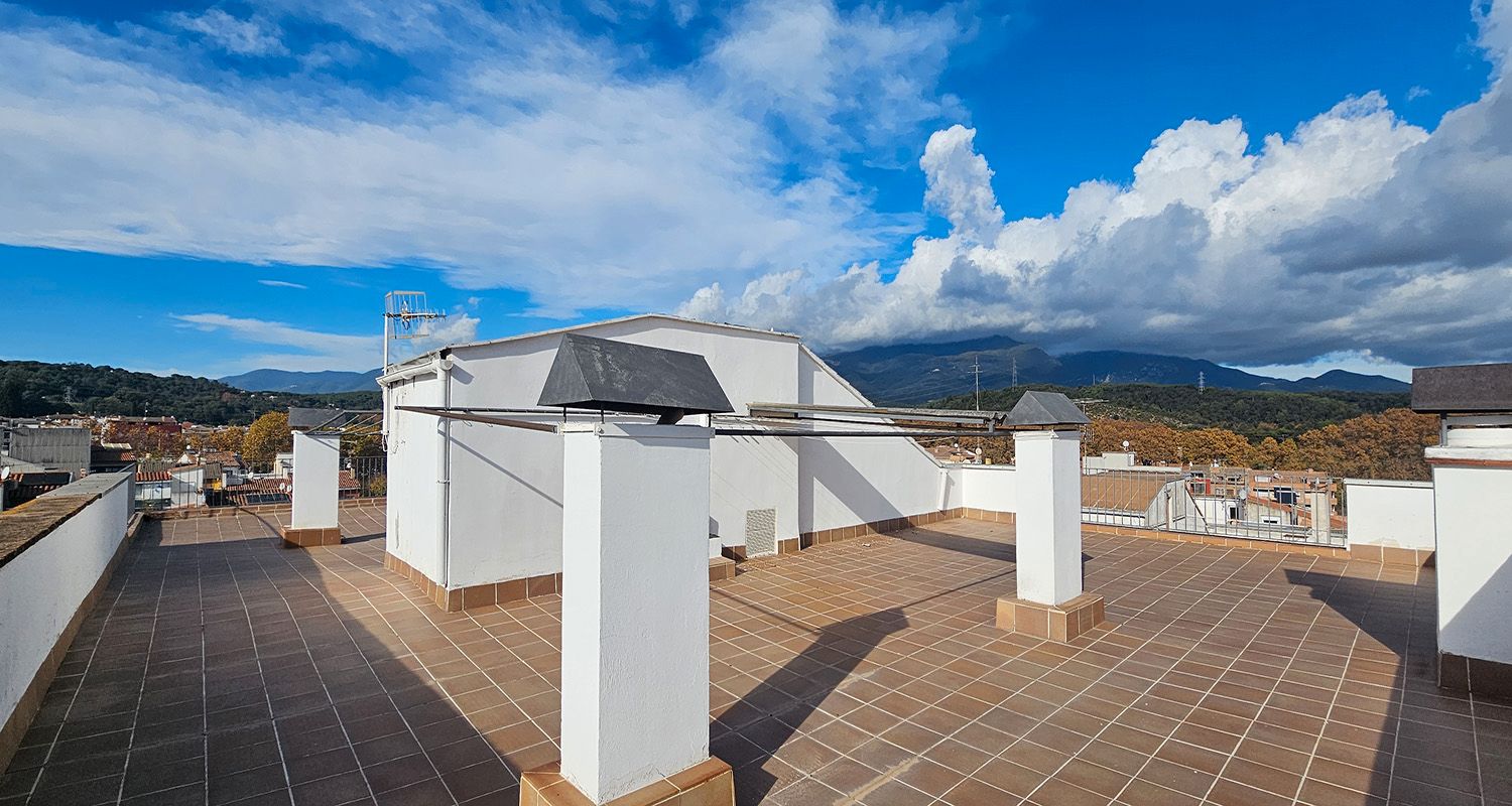 Terrasse von Dachboden zum verkauf in Sant Celoni mit Heizung, Terrasse und Abstellraum