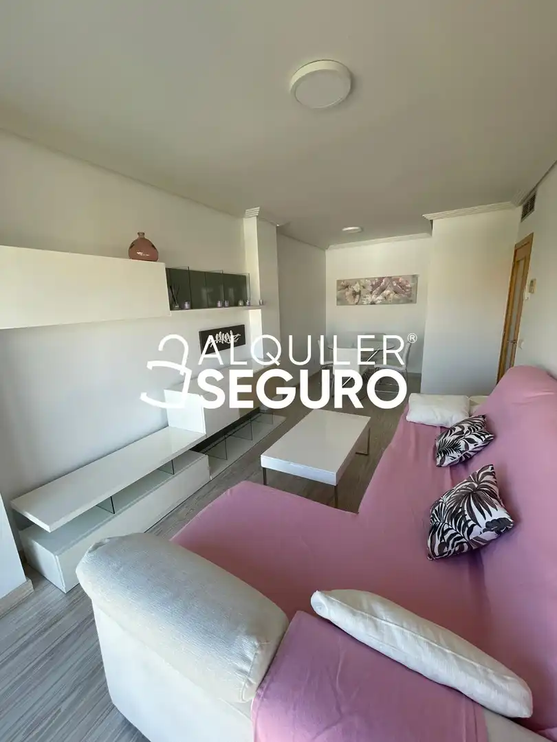 Living room of Flat for rent in Madrid  with Air Conditioner, Heating and Storage room