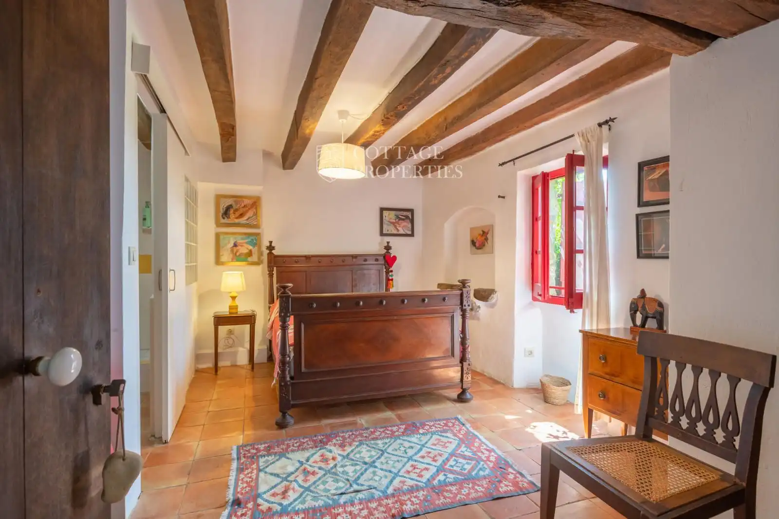 Habitación de Finca rústica en venta en Maià de Montcal con Calefacción y Piscina