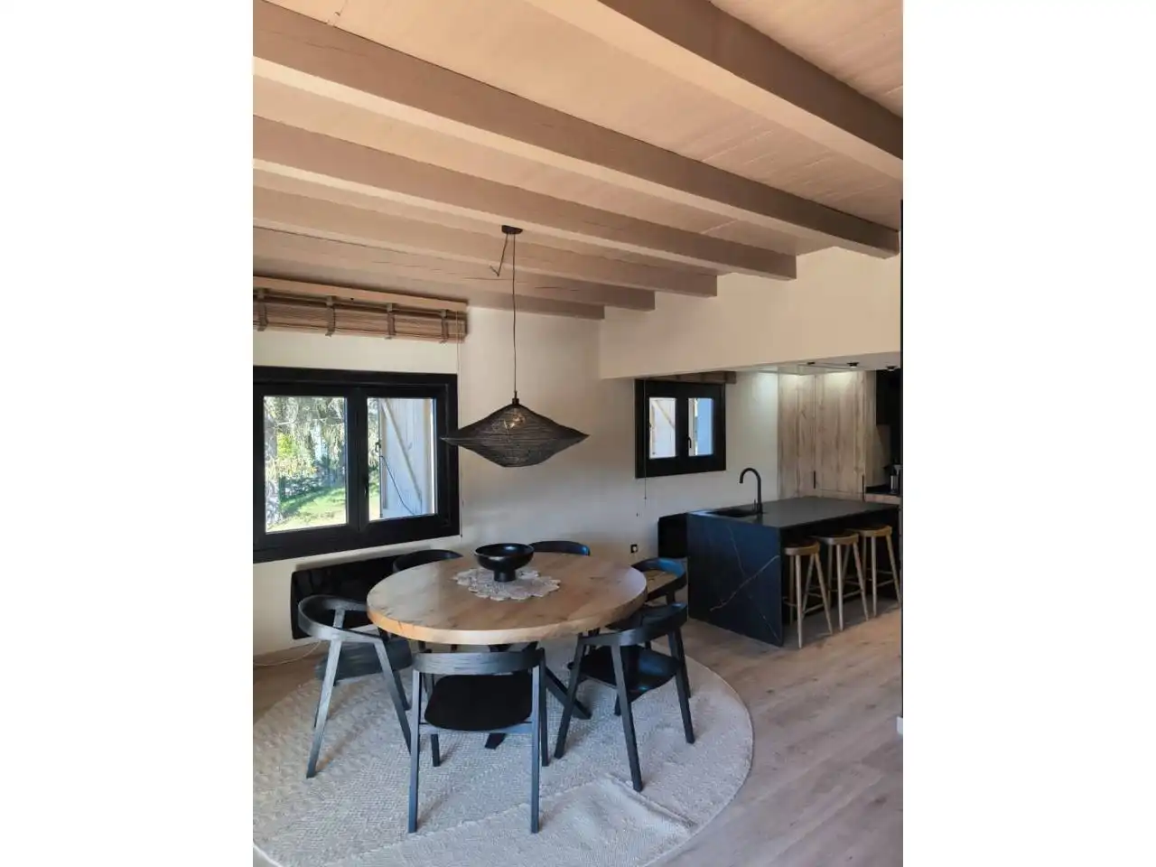 Dining room of Houses for rent in Fontanals de Cerdanya  with Private garden, Parquet flooring and Terrace