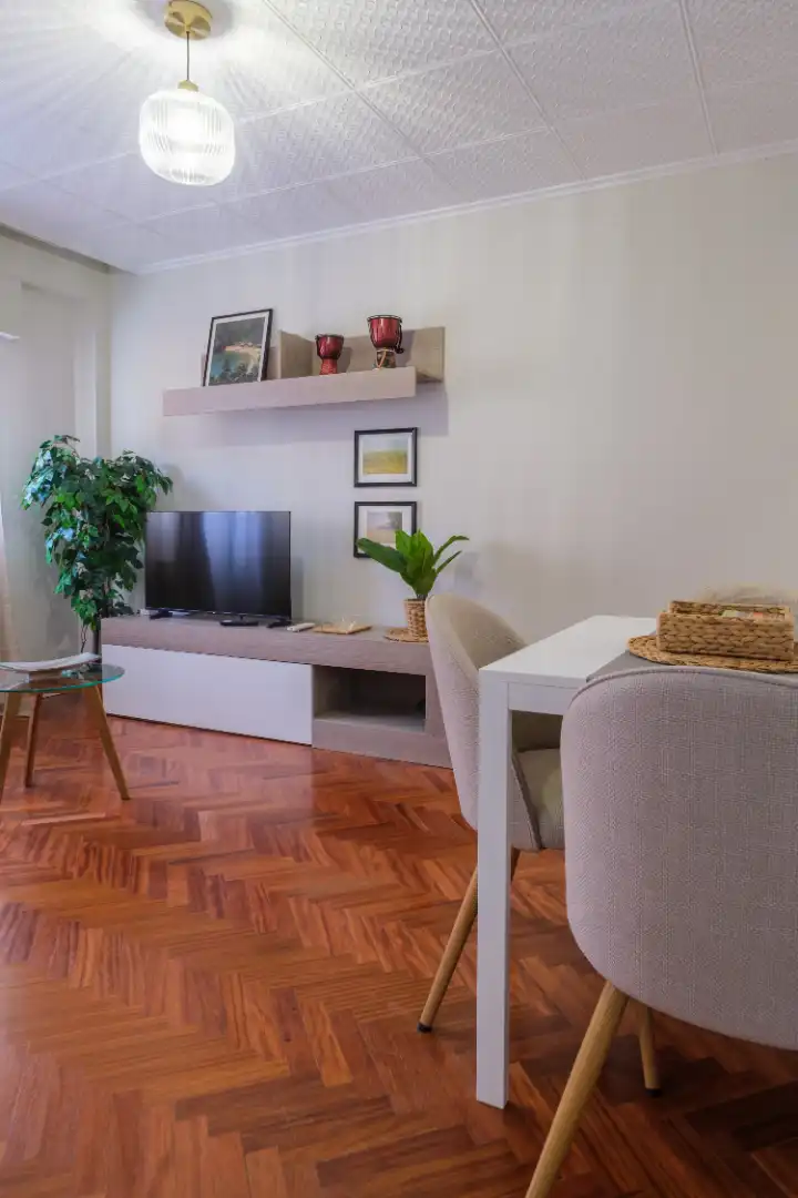 Living room of Flat for rent in Zaragoza  with Air Conditioner and Furnished
