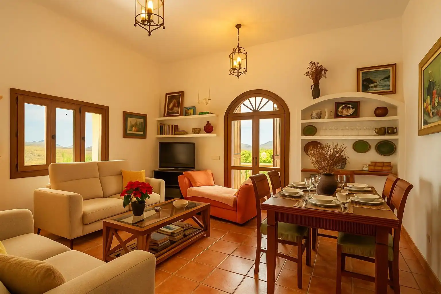 Sala de estar de Casa o chalet en venta en Níjar con Calefacción, Jardín privado y Terraza