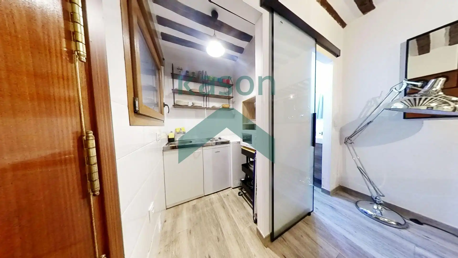 Cocina de Apartamento en venta en Madrid con Calefacción y Amueblado