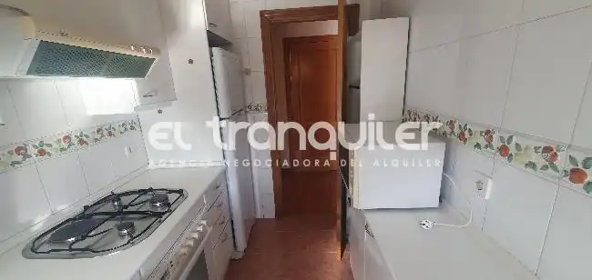 Kitchen of Flat for rent in Madrid  with Air Conditioner, Parquet flooring and Furnished