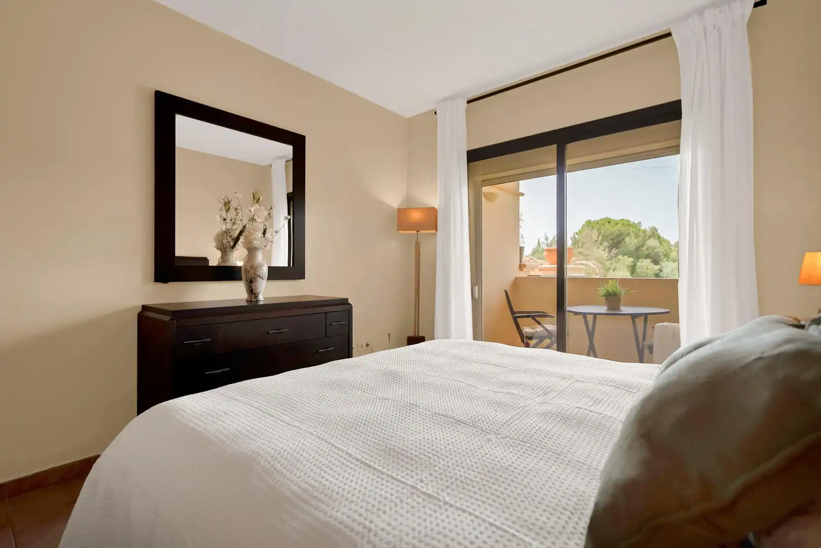 Bedroom of Apartments for rent in Marbella  with Air Conditioner, Heating and Private garden