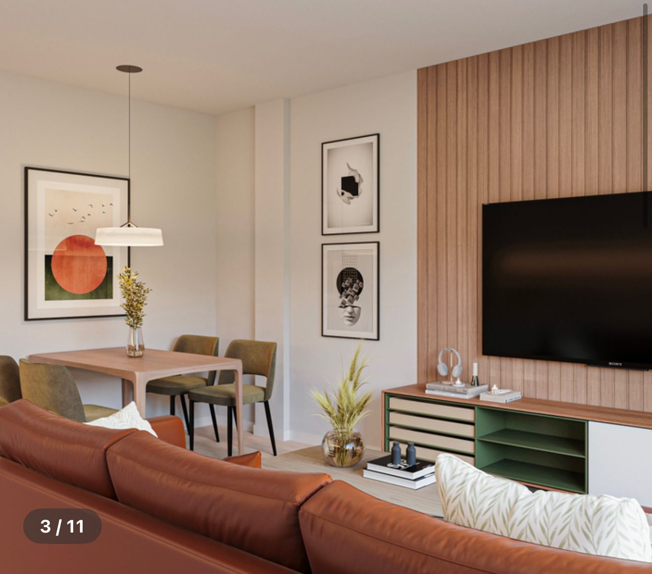 Living room of Flat for sale in Vilanova i la Geltrú  with Air Conditioner, Heating and Parquet flooring