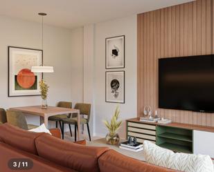 Living room of Flat for sale in Vilanova i la Geltrú  with Air Conditioner, Heating and Parquet flooring
