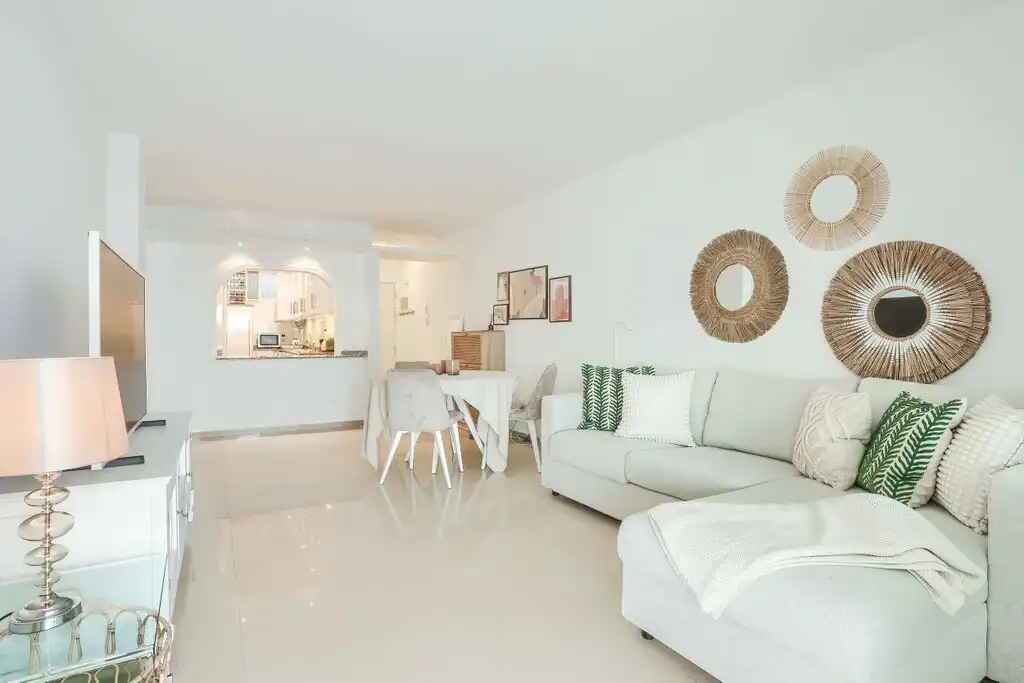 Sala de estar de Apartamento en venta en Calvià con Aire acondicionado, Jardín privado y Terraza