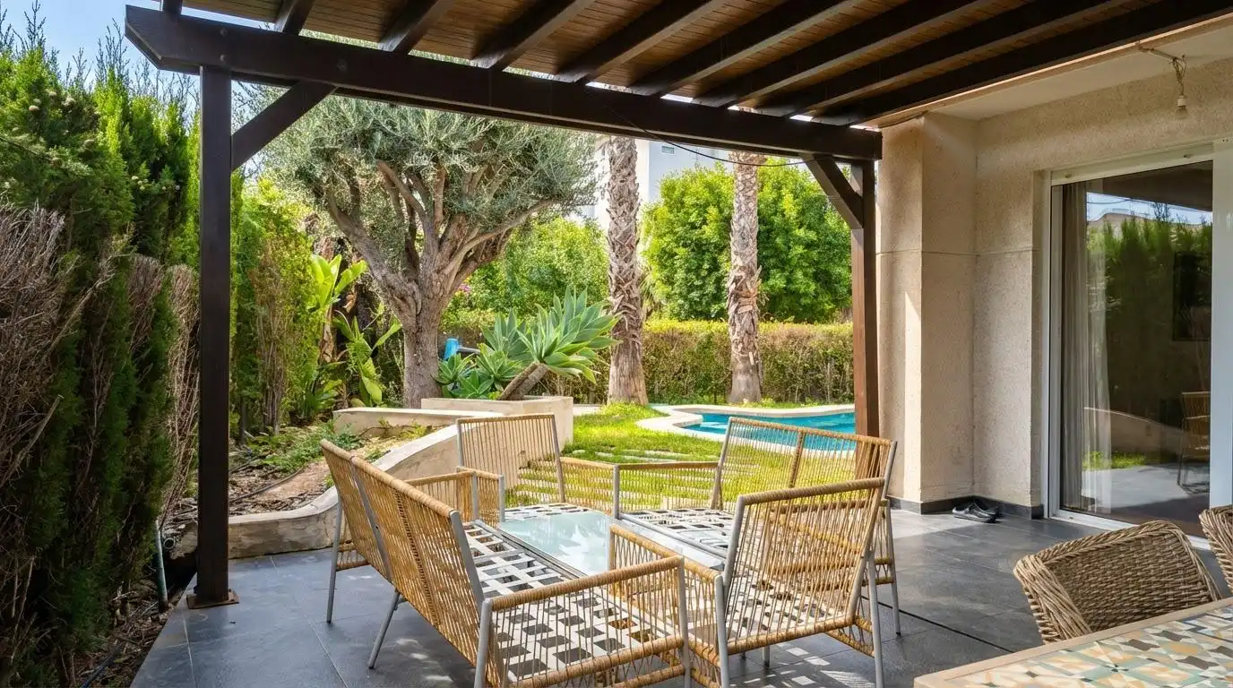 Terraza de Casa adosada en venta en Alicante / Alacant con Aire acondicionado, Jardín privado y Terraza