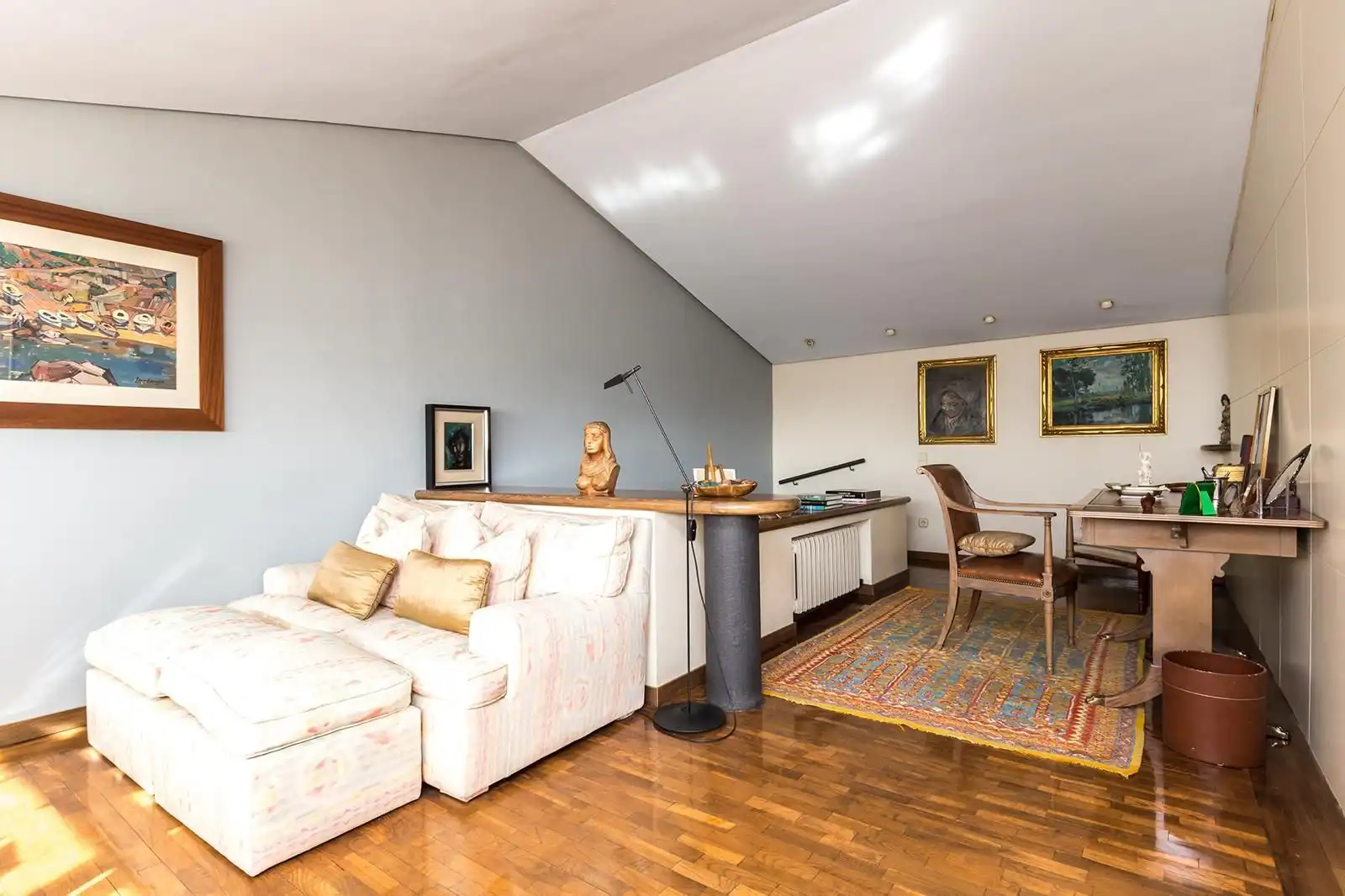 Sala de estar de Casa o chalet de alquiler en Sant Just Desvern con Aire acondicionado, Calefacción y Jardín privado
