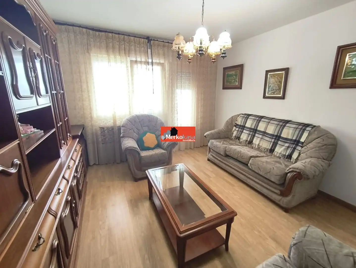Sala de estar de Piso en venta en Lugo con Calefacción, Amueblado y Balcón