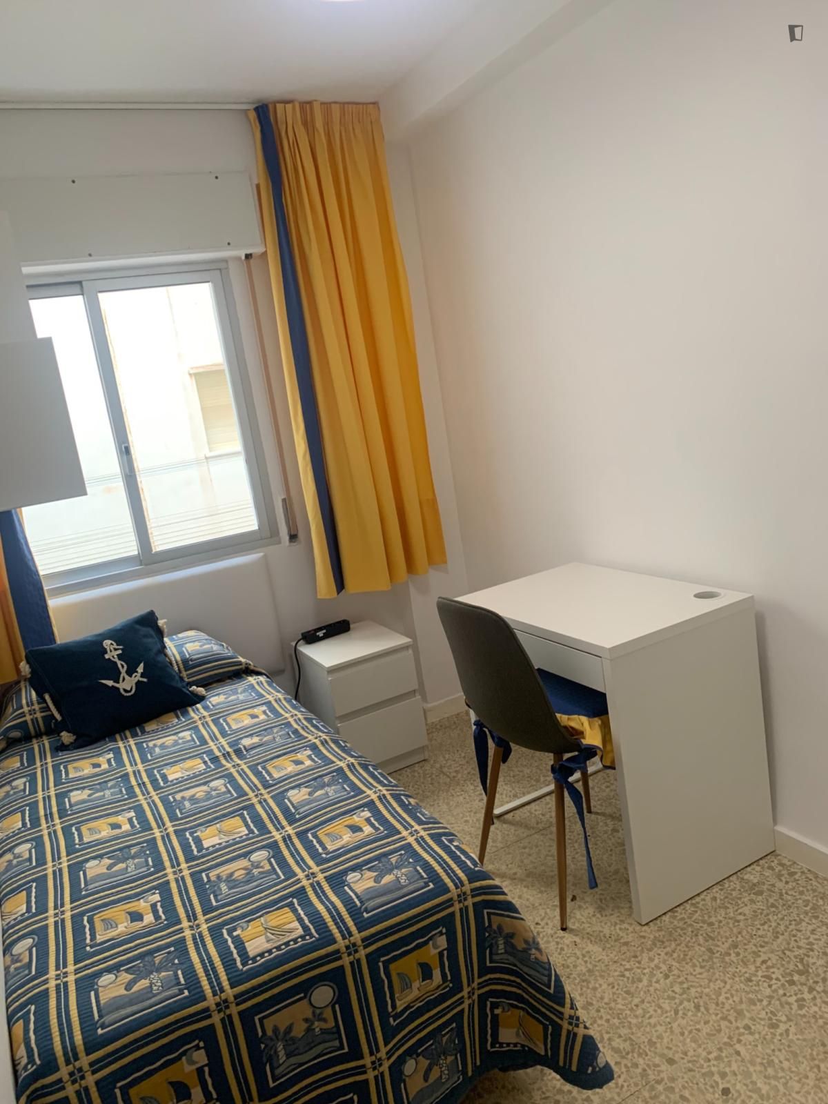 Dormitori de Apartament per a compartir en Málaga Capital amb Aire condicionat, Calefacció i Moblat