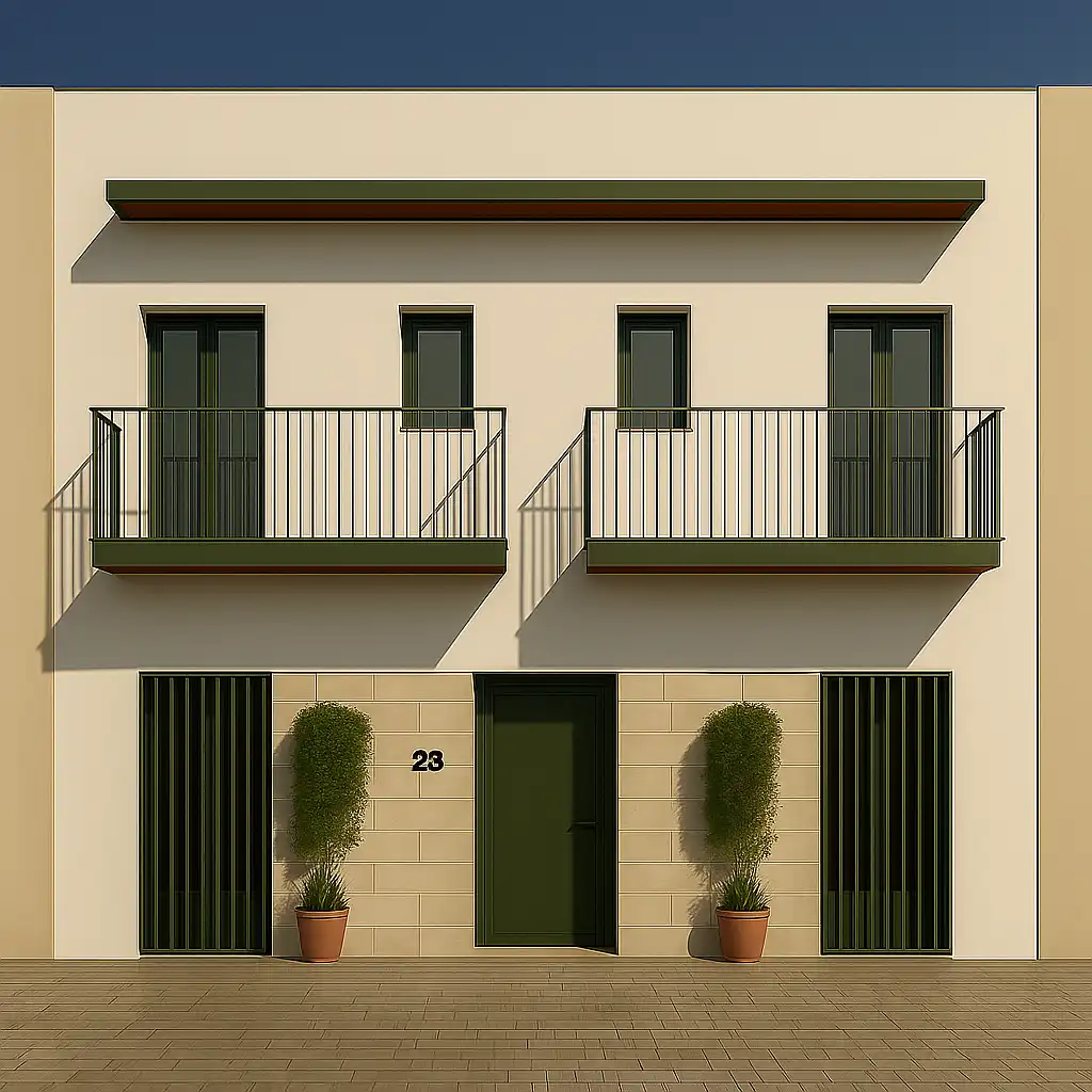 Terrasse von Wohnung zum Verkauf in Chipiona mit Heizung