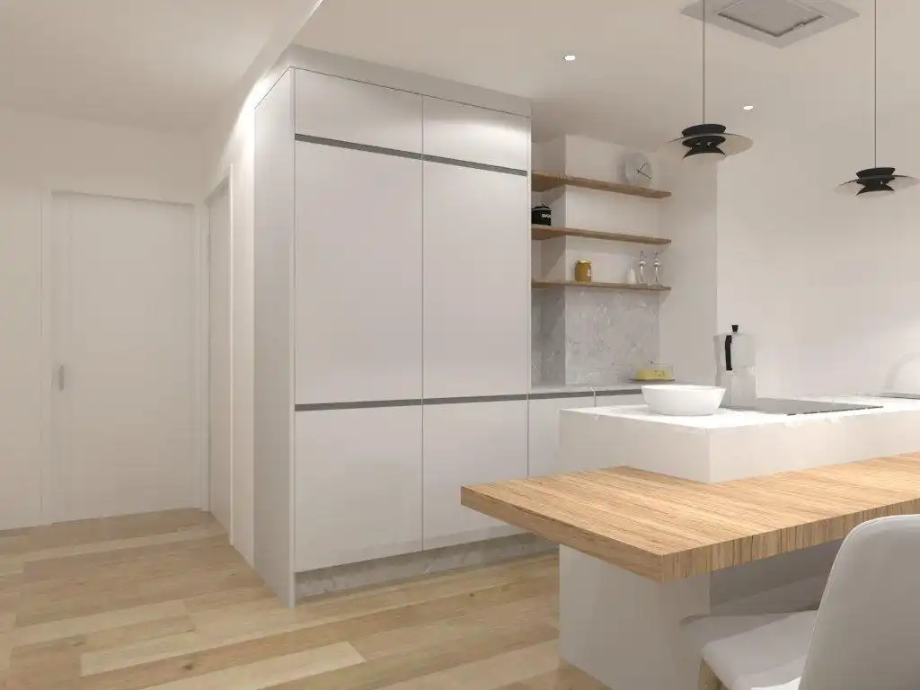 Kitchen of Flat for sale in Carballo  with Heating and Storage room