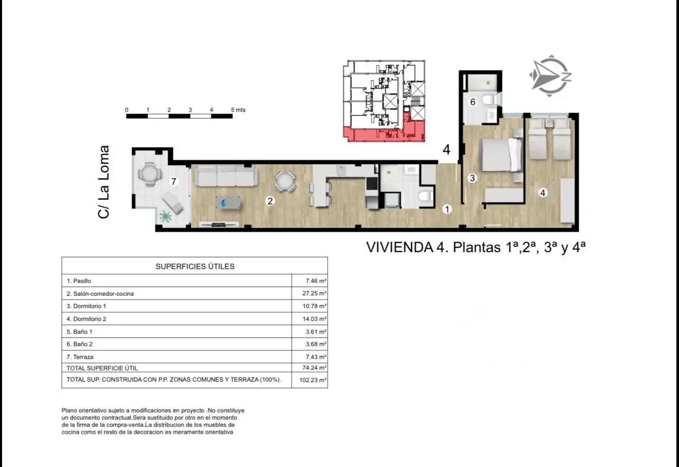 Apartament amb terrassa en venda a Calle LA LOMA, imagen 81