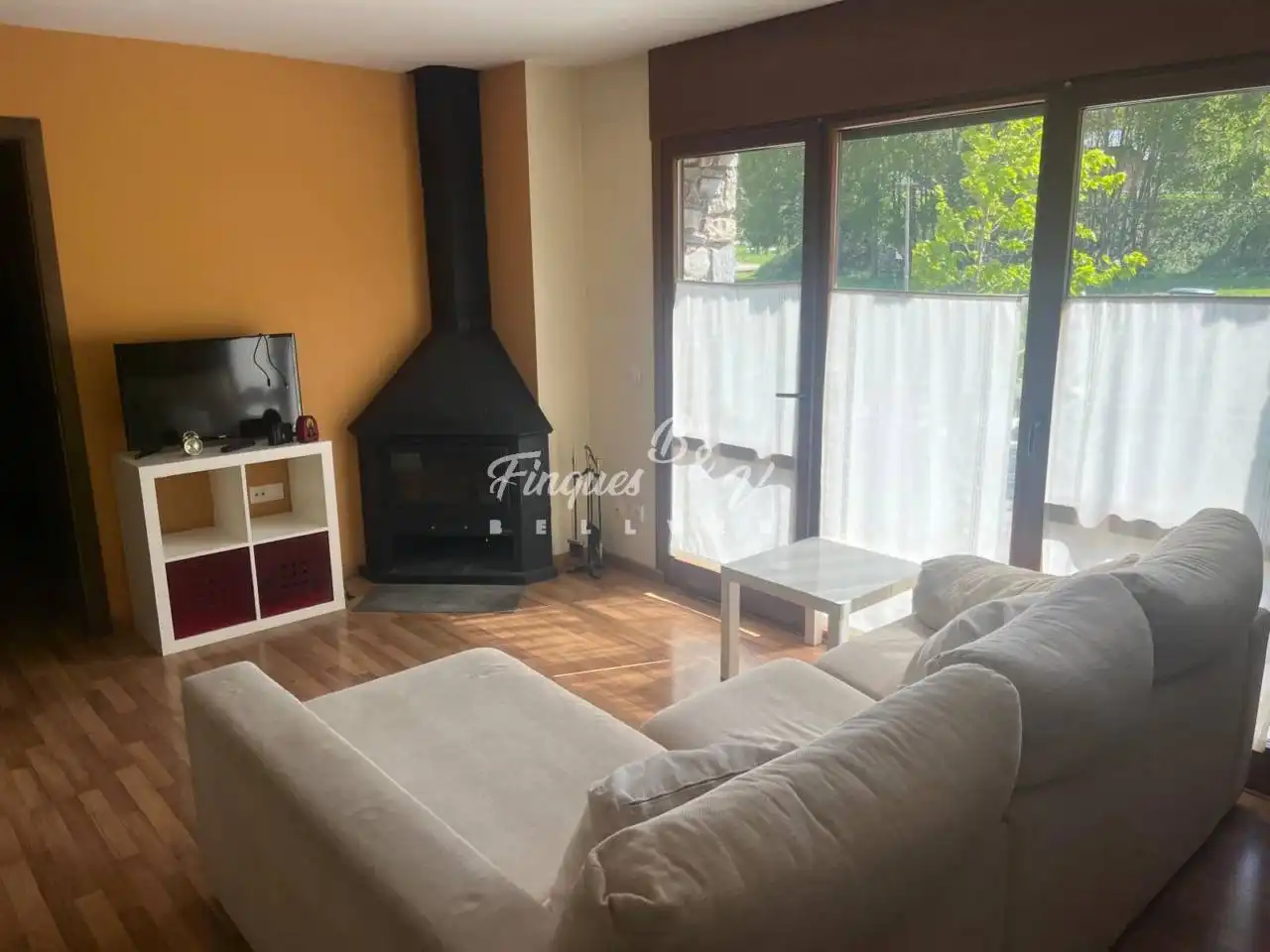 Sala de estar de Piso en venta en Alp con Calefacción, Parquet y Trastero