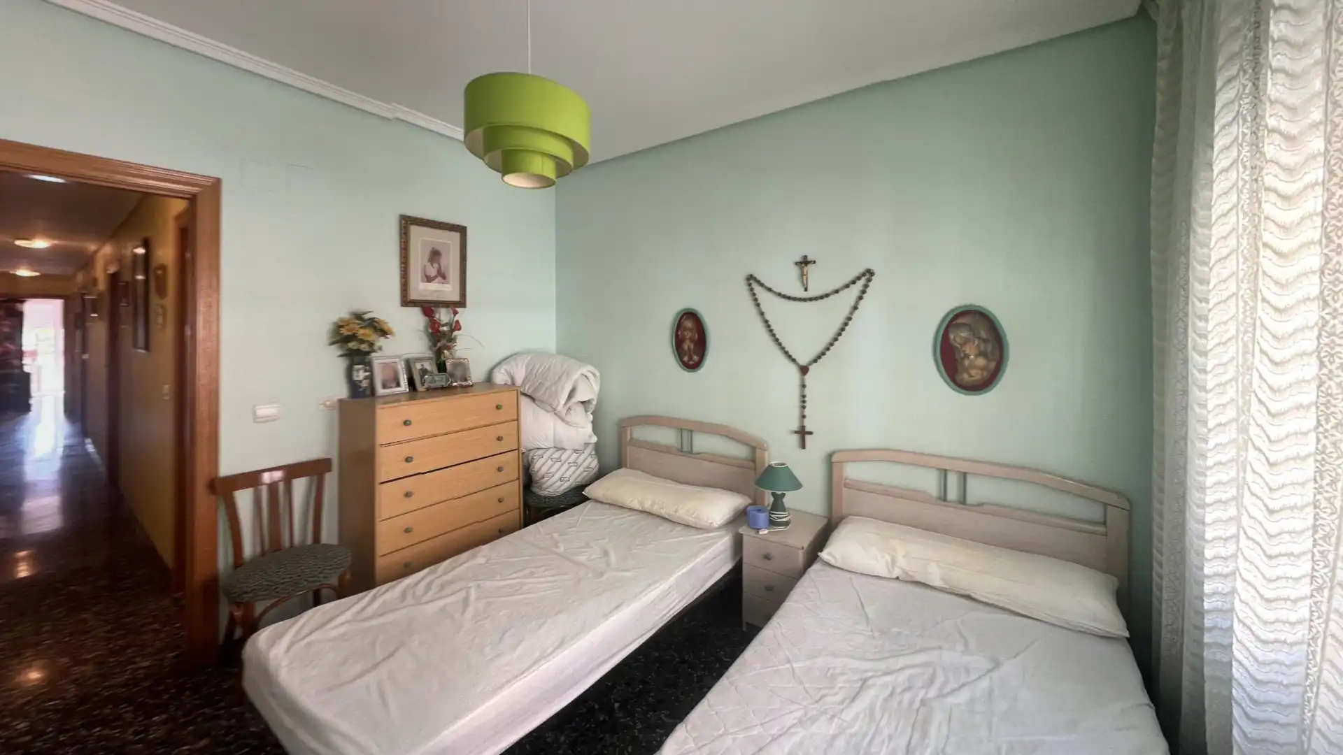 Bedroom of Flat for sale in Utiel  with Heating, Furnished and Washing machine