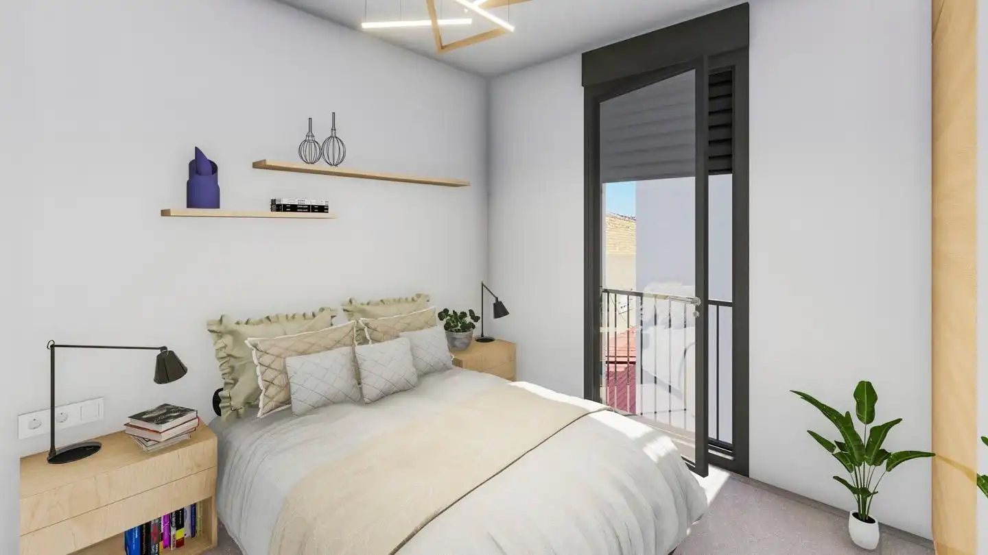 Bedroom of Flat for sale in Sevilla  with Air Conditioner, Heating and Balcony