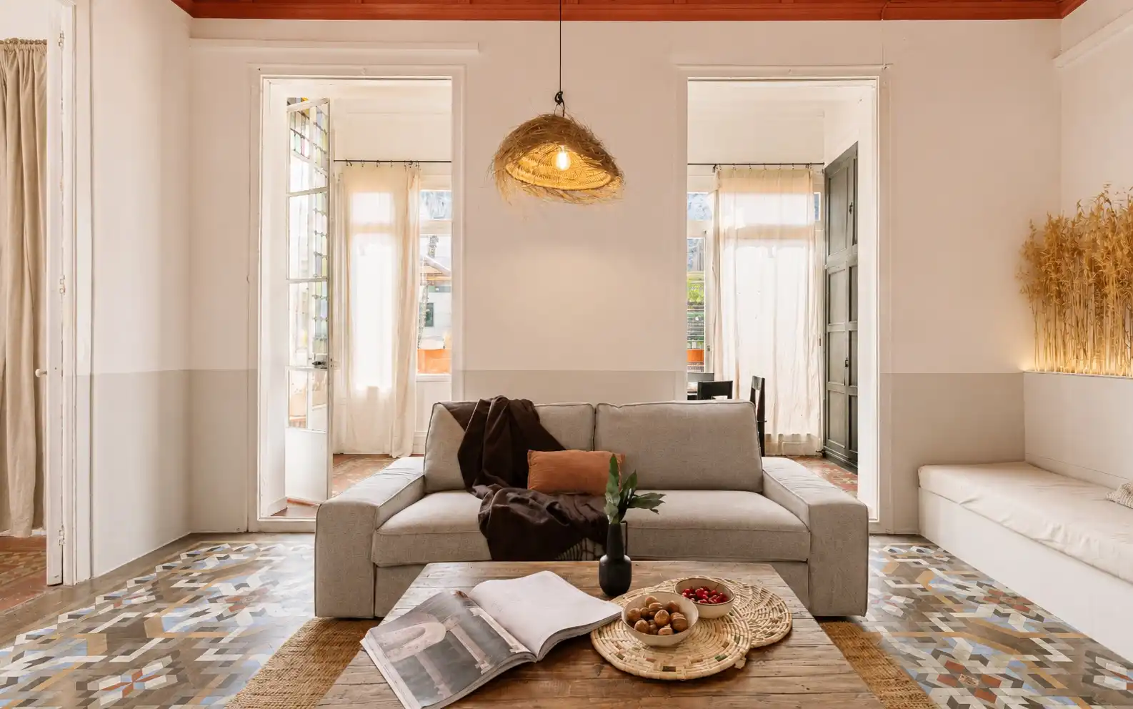 Sala de estar de Apartamento de alquiler en Barcelona con Terraza, Amueblado y Horno