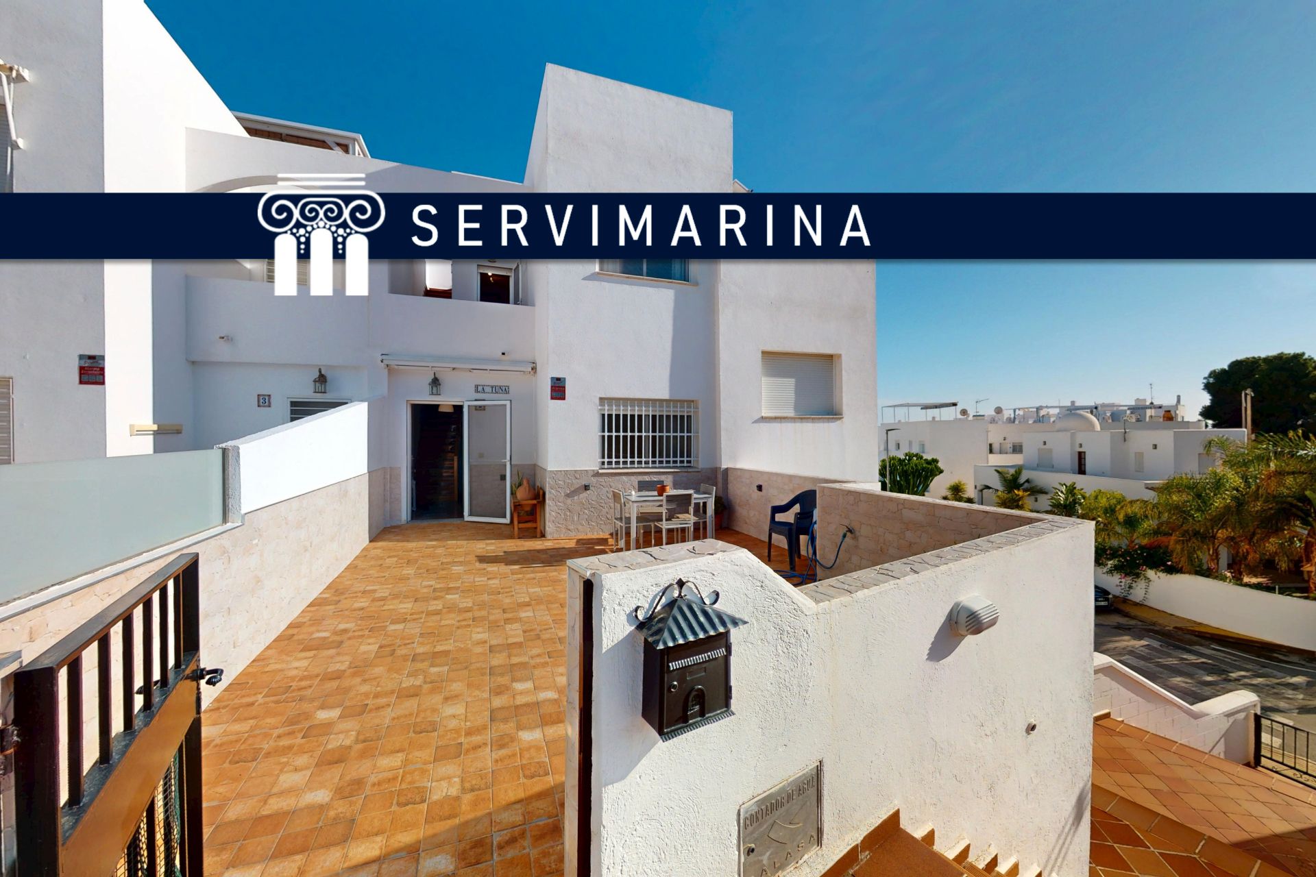 Exterior view of Single-family semi-detached for sale in Mojácar  with Terrace and Furnished
