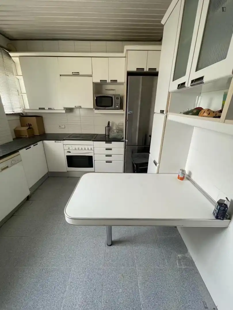 Kitchen of Apartments for share in Barcelona  with Furnished, Washing machine and Internet