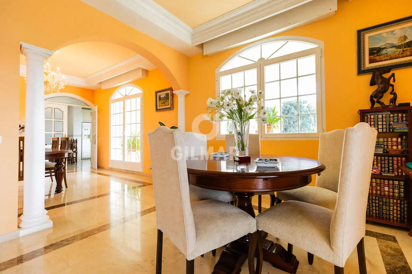 Dining room of Houses for sale in Collado Villalba  with Heating, Private garden and Swimming Pool