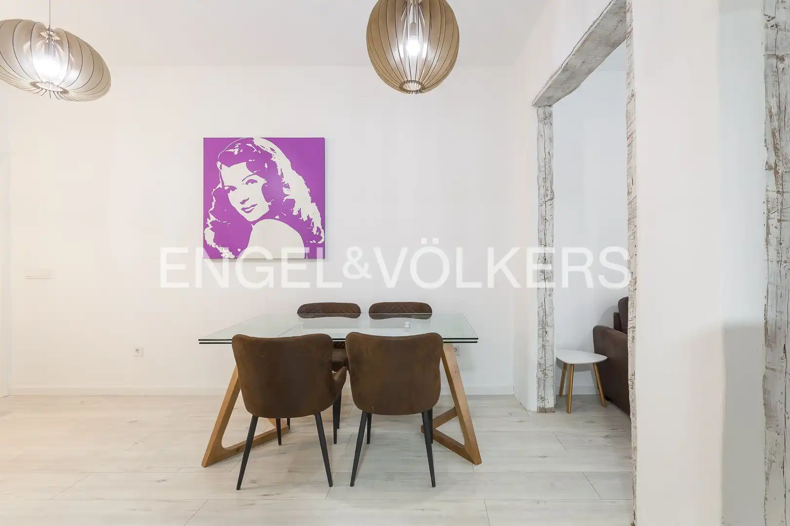 Dining room of Flat for rent in Madrid  with Air Conditioner, Heating and Balcony