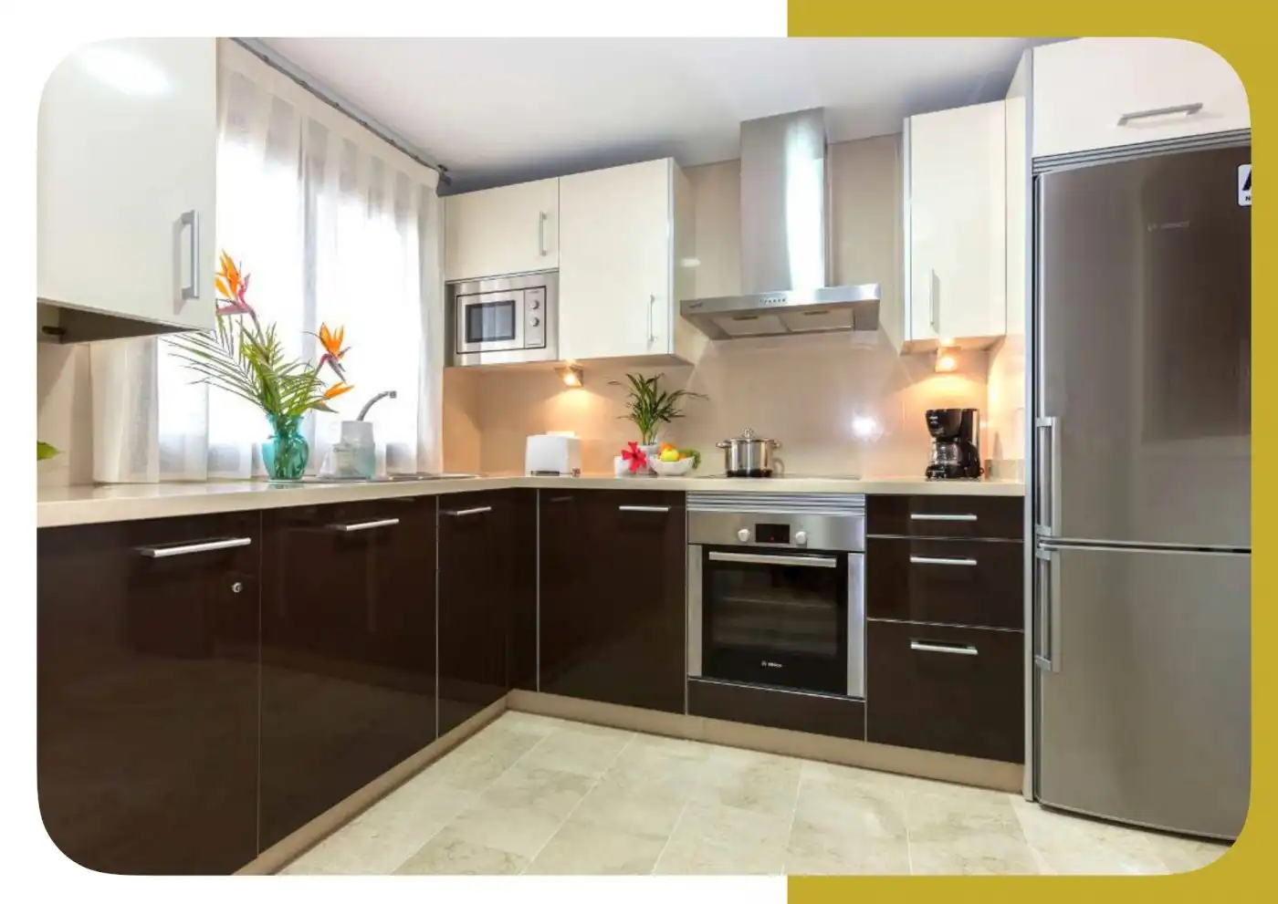Cocina de Piso en venta en Estepona con Aire acondicionado, Jardín privado y Terraza
