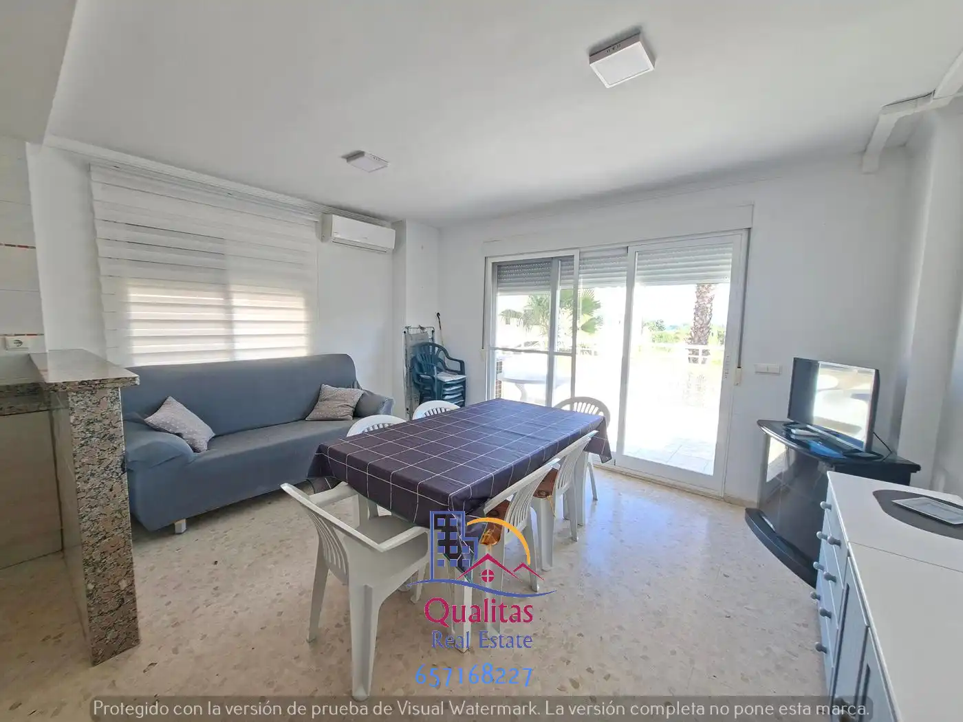 Comedor de Apartamento de alquiler en Oliva con Aire acondicionado, Calefacción y Terraza