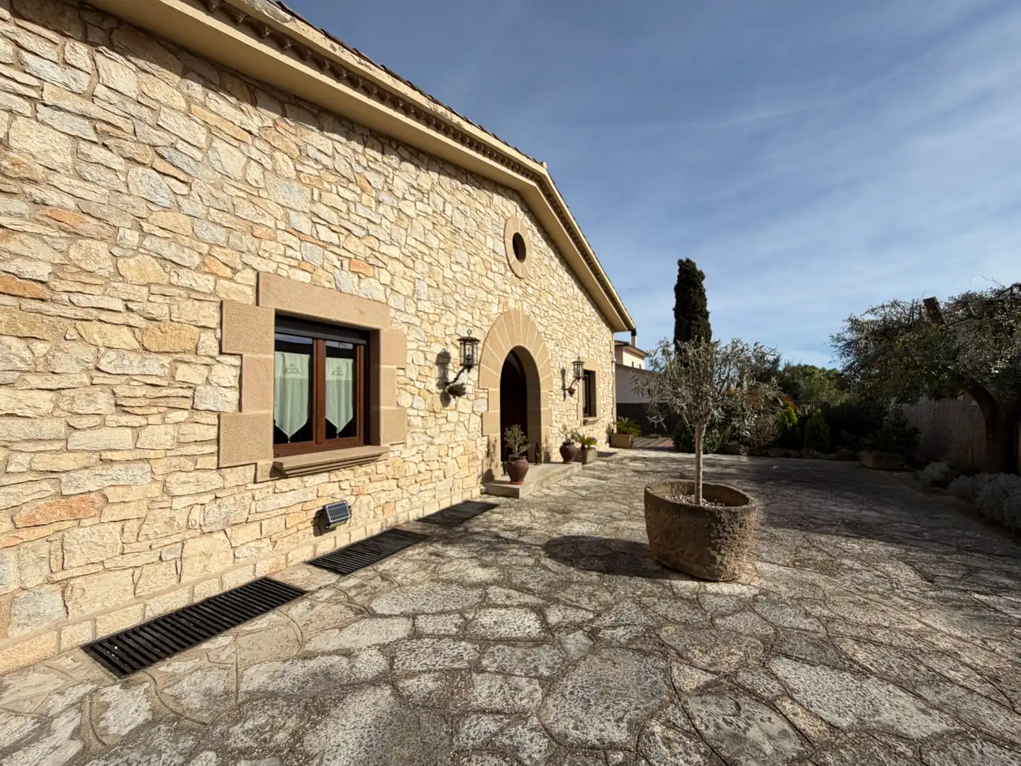 Vista exterior de Finca rústica en venta en Moià con Calefacción, Jardín privado y Parquet