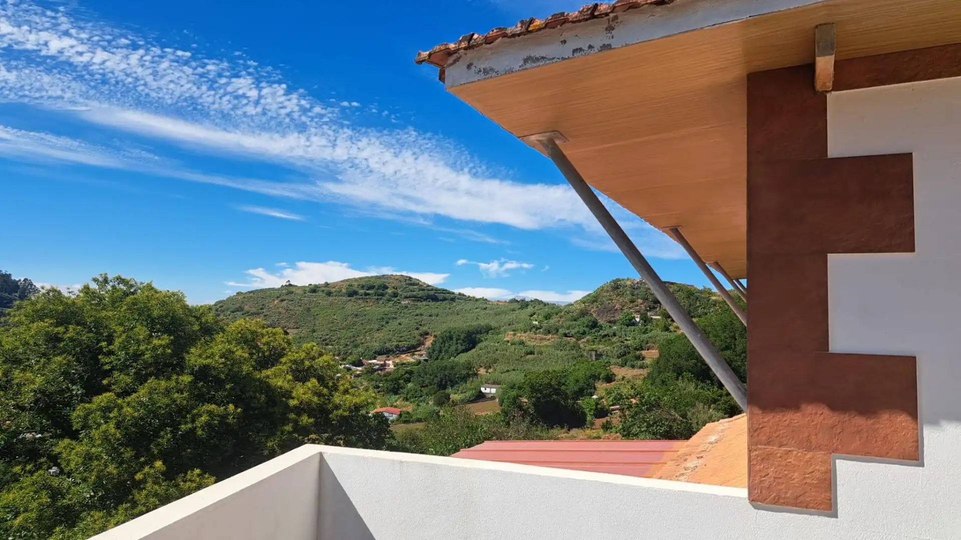 Terrasse von Haus oder Chalet zur Miete in Valleseco mit Privatgarten und Balkon