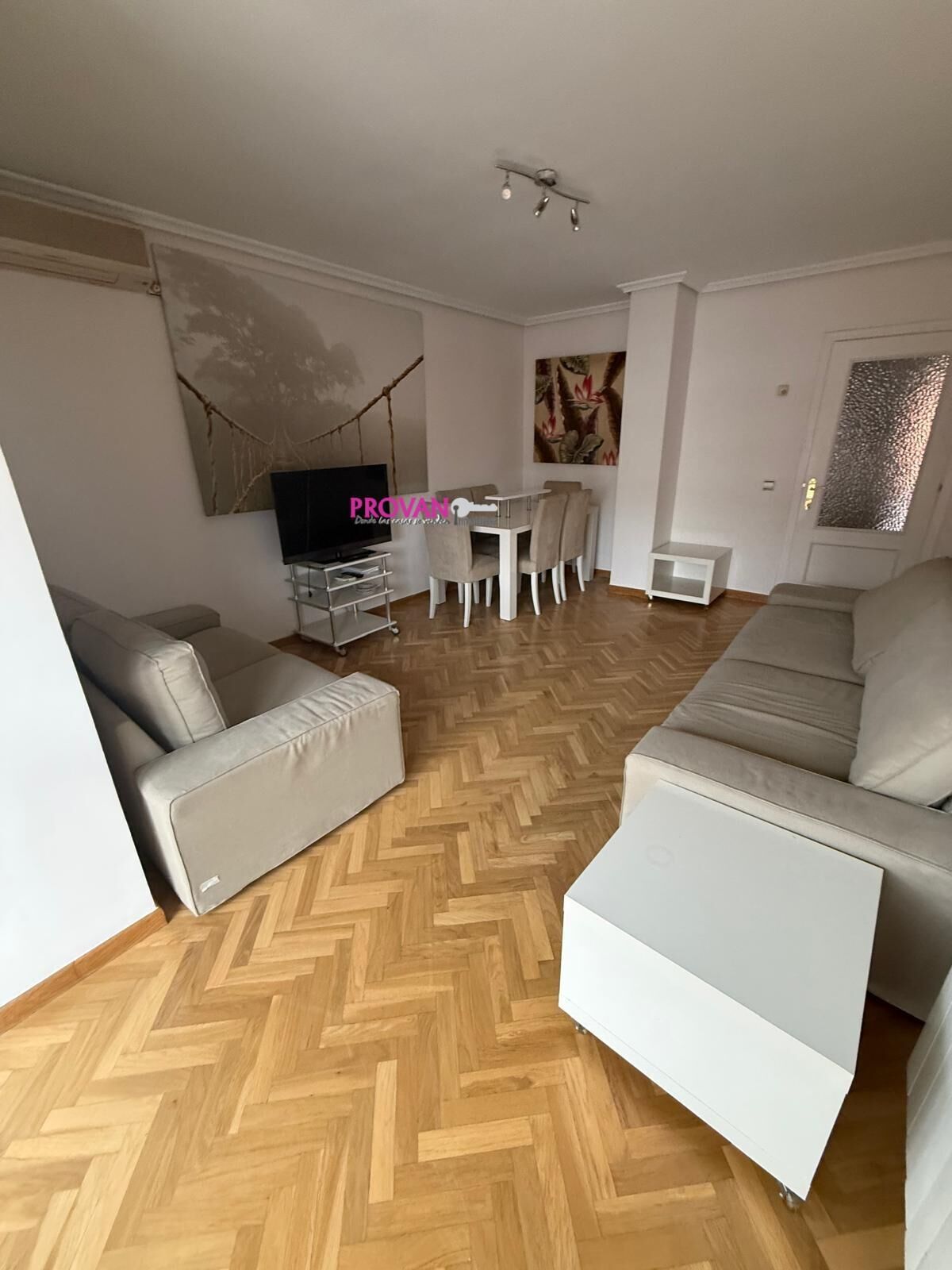 Living room of Flat to rent in  Madrid Capital  with Air Conditioner, Heating and Terrace