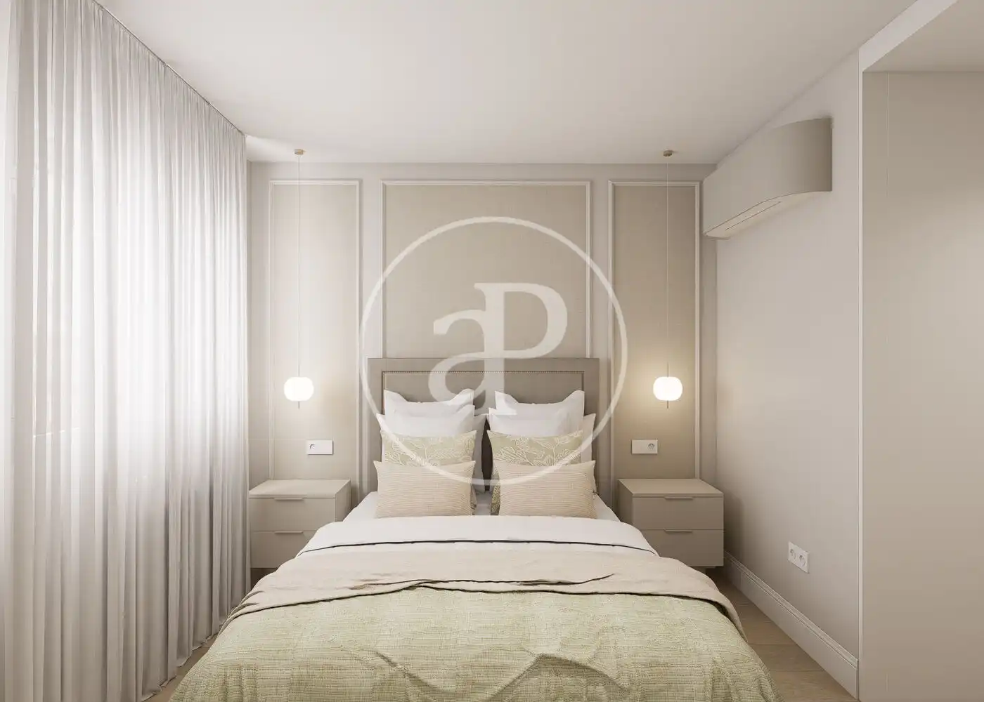 Bedroom of Flat for sale in Madrid  with Air Conditioner, Heating and Terrace