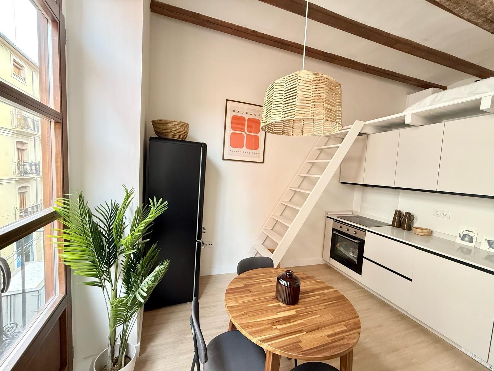 Kitchen of Flat for sale in  Valencia Capital  with Heating and Balcony