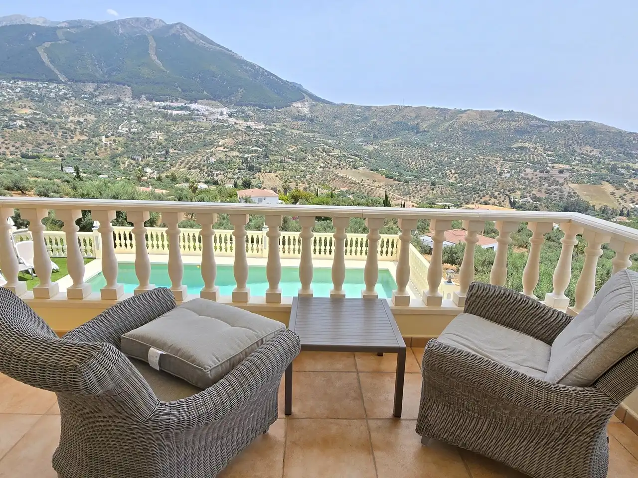Terrace of Houses for sale in Alcaucín  with Air Conditioner, Terrace and Swimming Pool