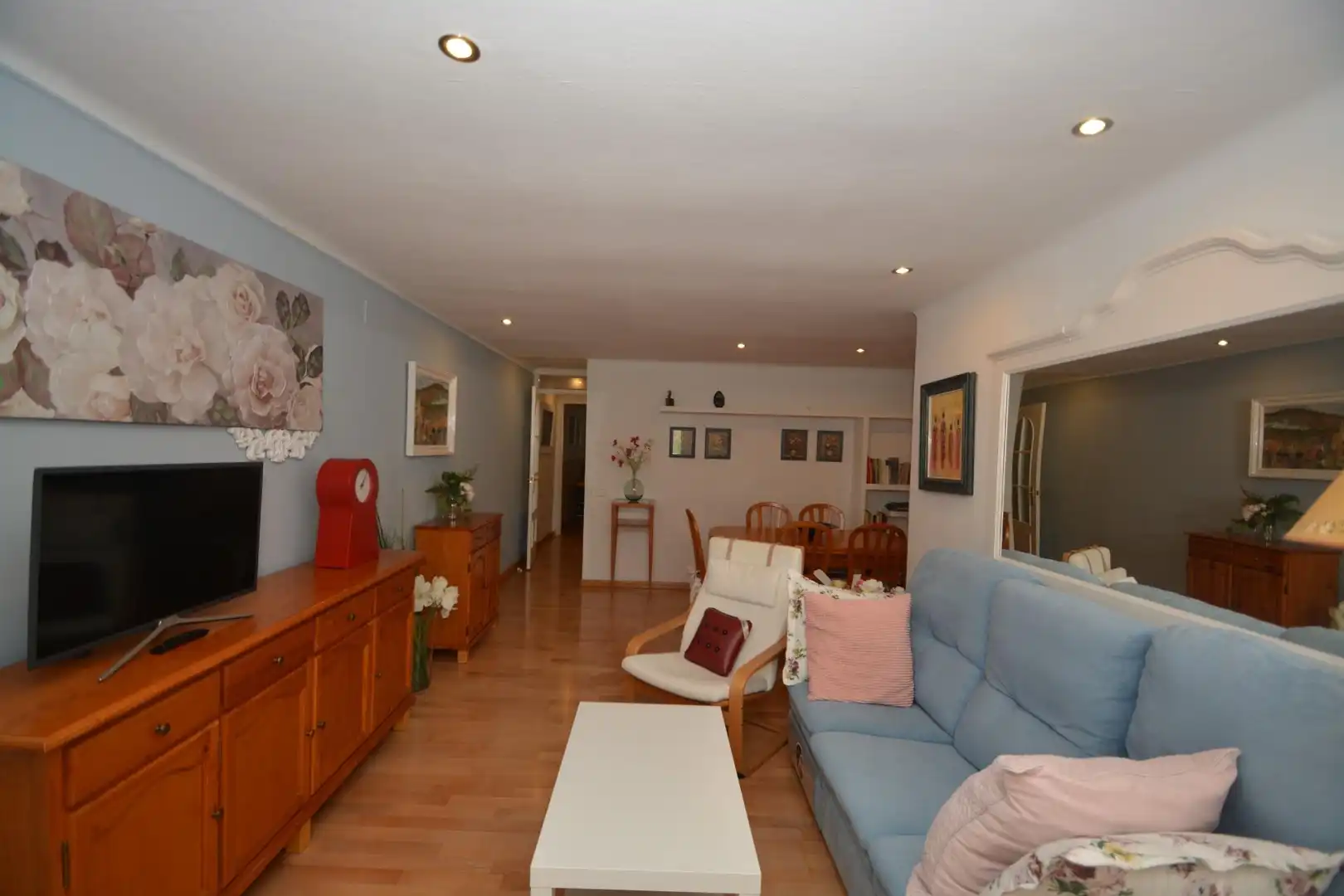 Sala de estar de Piso en venta en Igualada con Aire acondicionado, Calefacción y Parquet