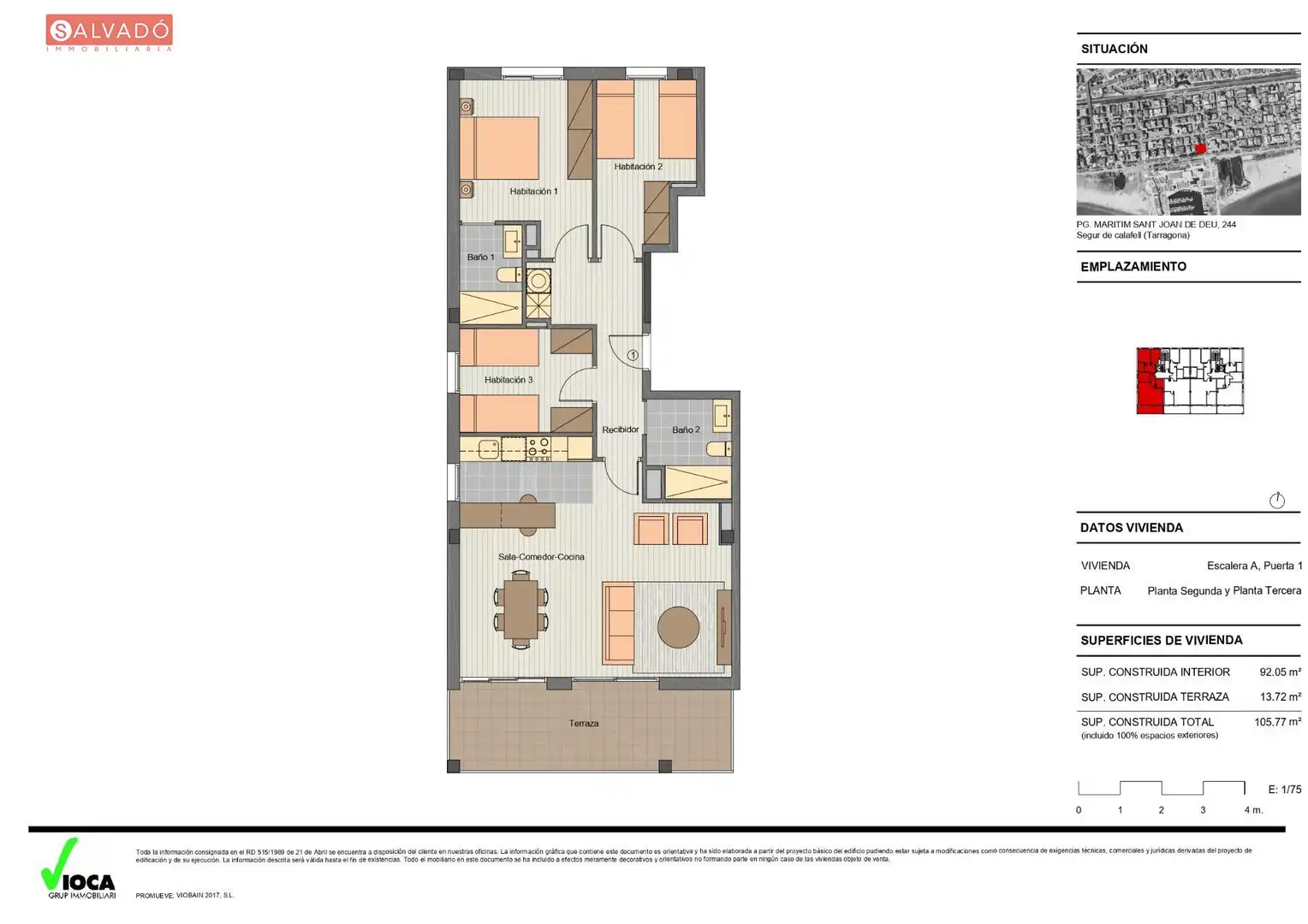 Flat for sale in Calafell  with Air Conditioner, Heating and Terrace