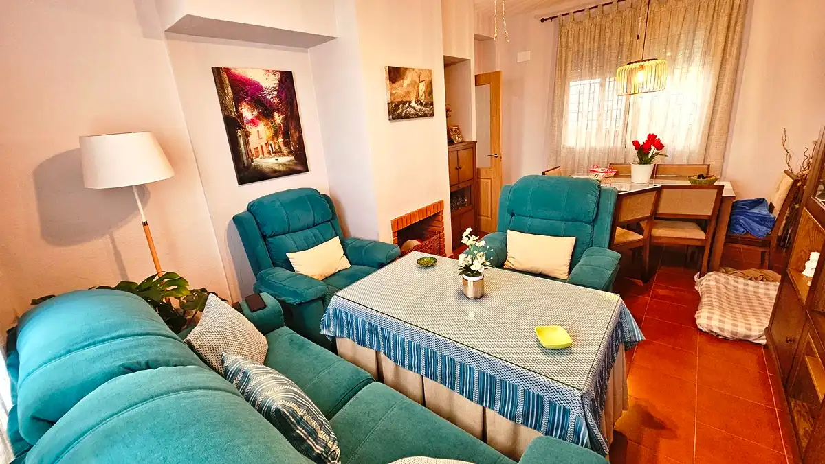 Sala de estar de Casa adosada en venta en Cortegana con Terraza y Trastero