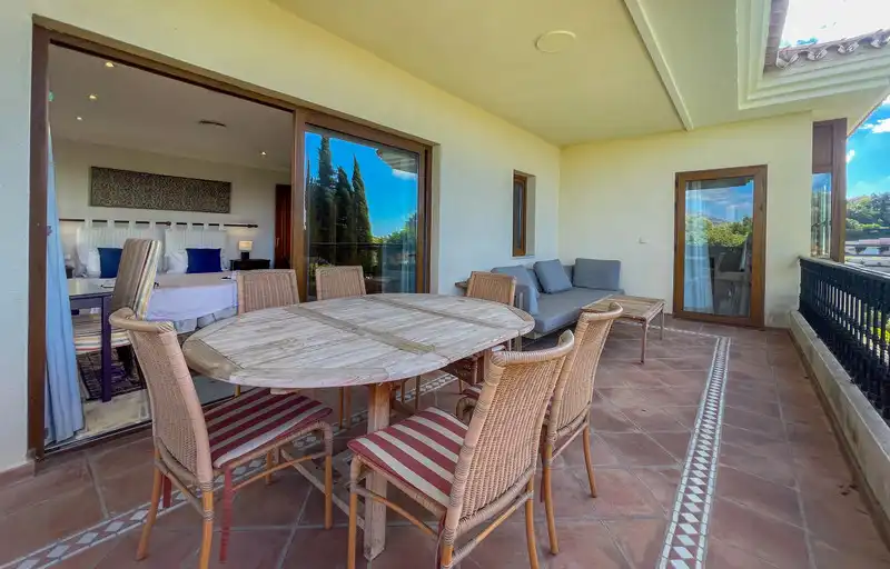 Terrassa de Casa o xalet de lloguer en Marbella amb Aire condicionat, Jardí privat i Terrassa