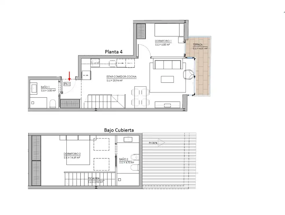 Ático en venta en Esplugues de Llobregat con Terraza, Trastero y Piscina
