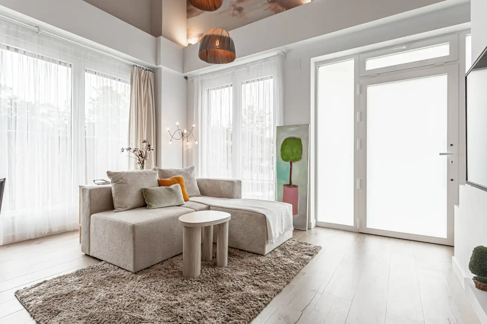 Living room of Flat for rent in Madrid  with Air Conditioner, Heating and Parquet flooring