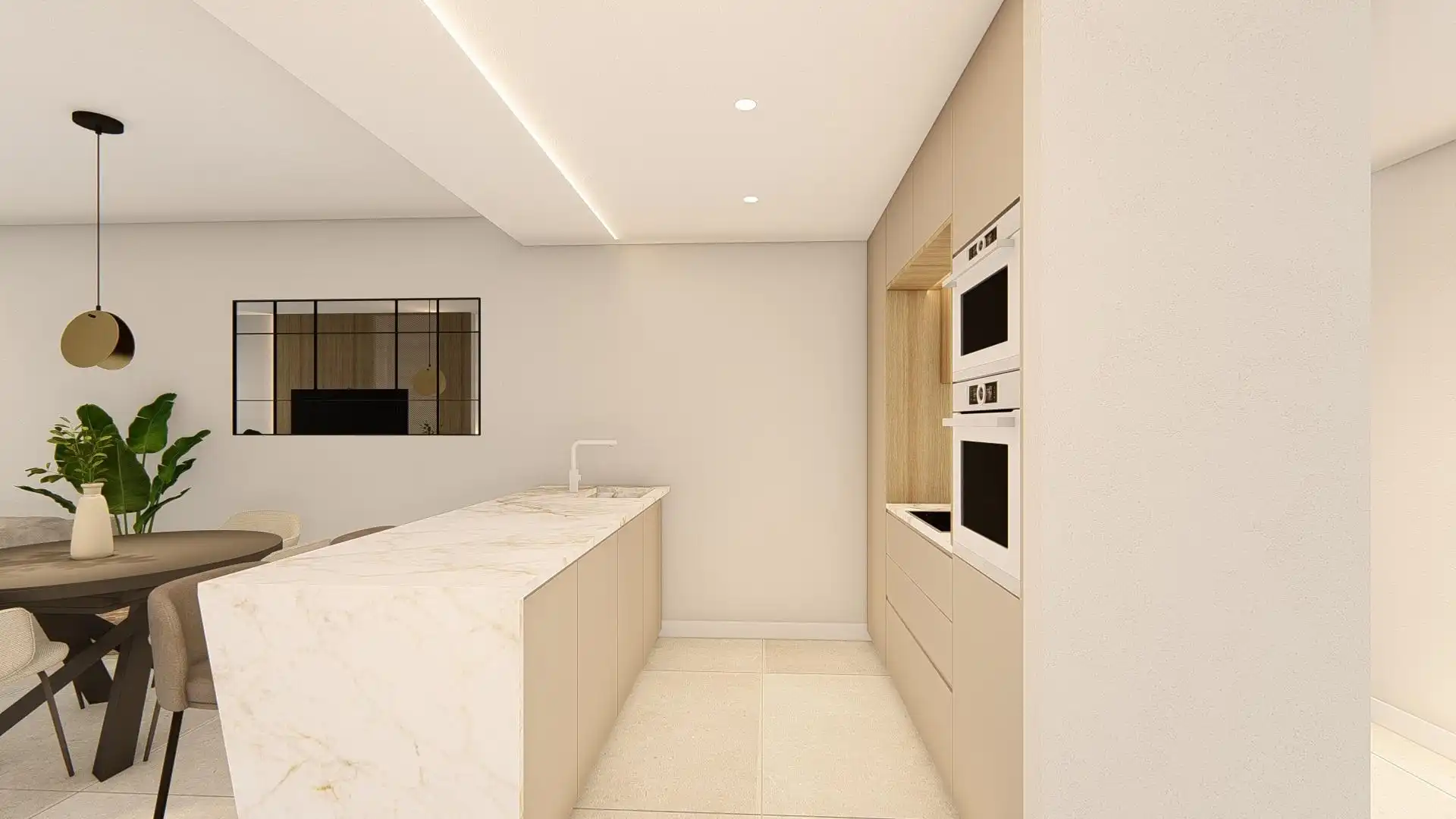 Cocina de Ático en venta en Rojales con Aire acondicionado, Calefacción y Jardín privado