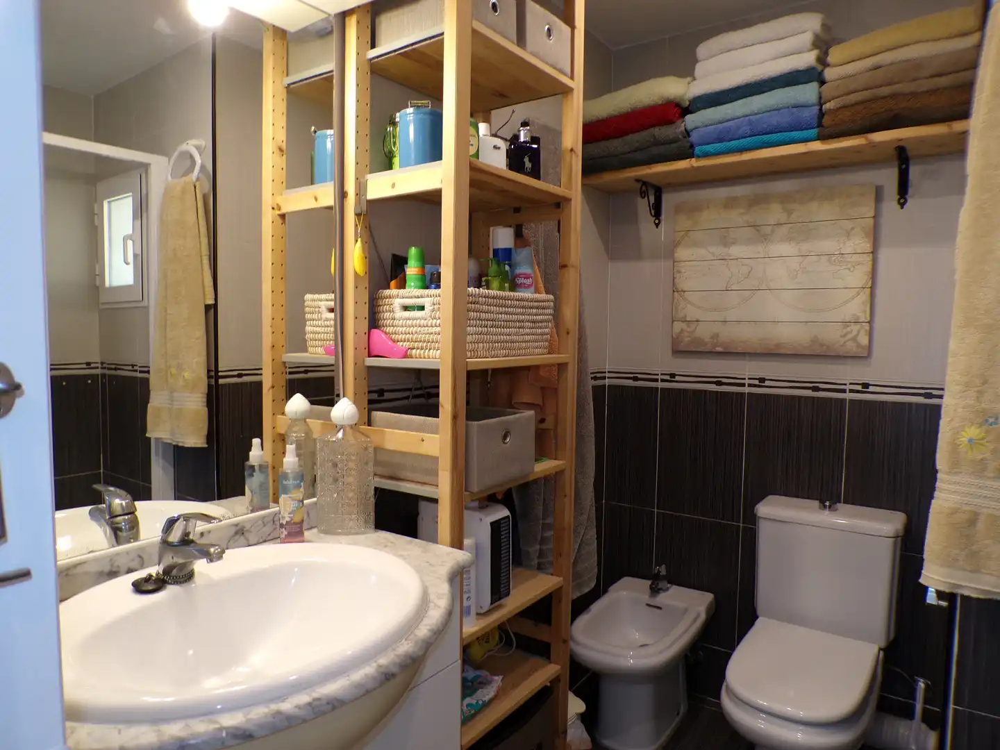 Badezimmer von Wohnungen zum Verkauf in Cullera mit Terrasse, Möbliert und Ofen