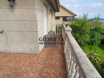 Exterior view of House or chalet for sale in Baiona  with Heating, Parquet flooring and Furnished