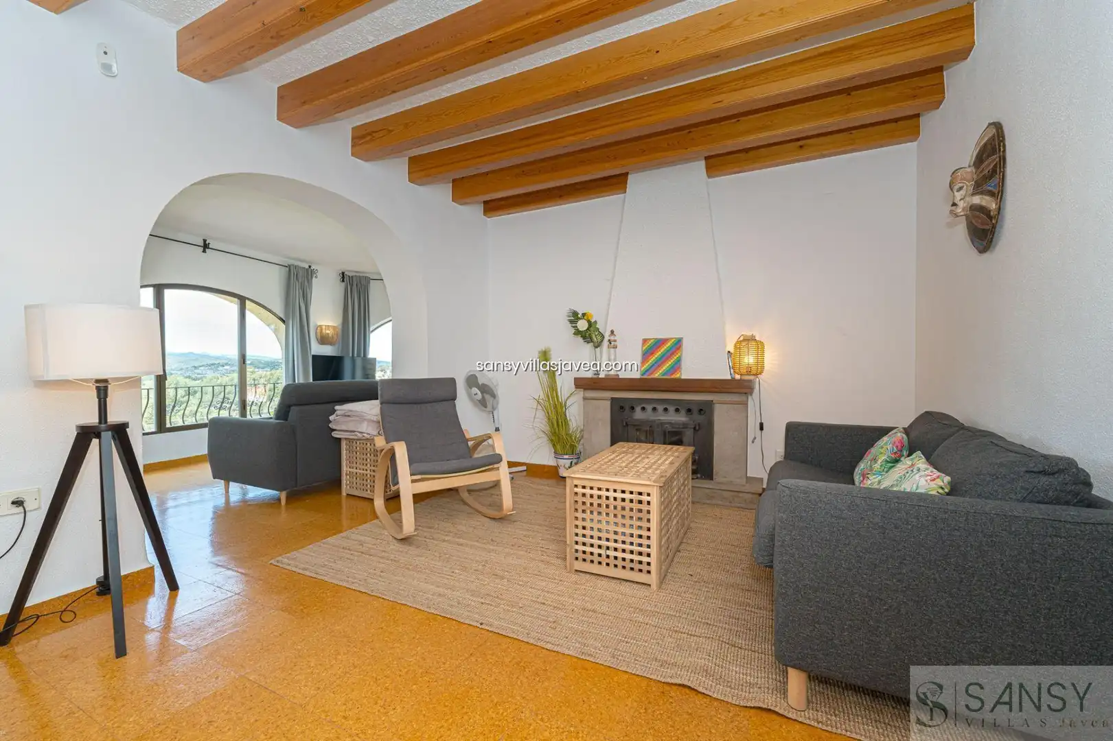 Living room of Houses for sale in Jávea / Xàbia  with Air Conditioner and Storage room