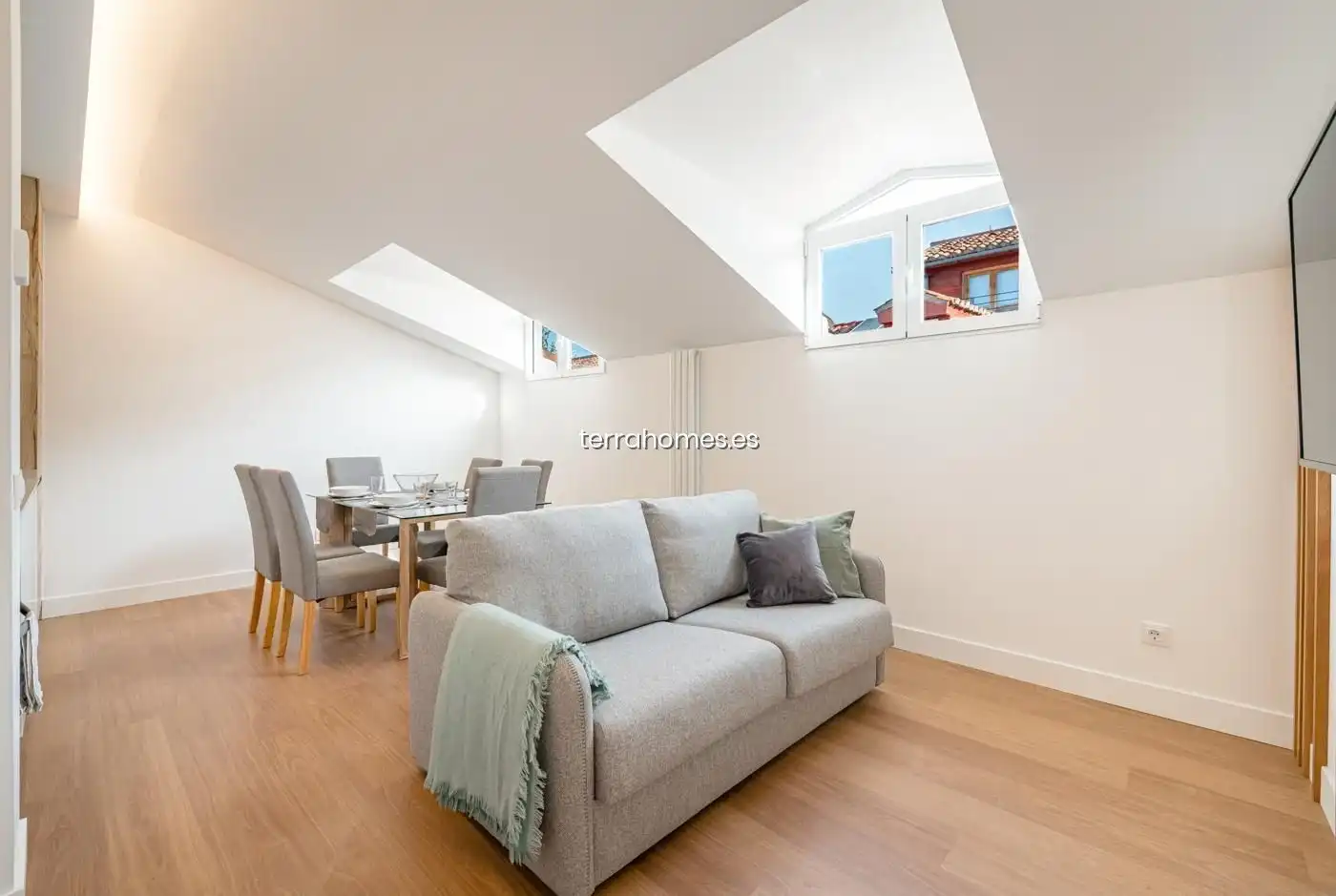 Sala de estar de Apartamento en venta en Madrid con Aire acondicionado y Amueblado