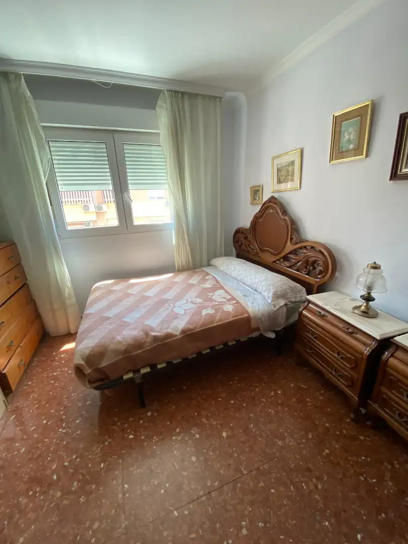 Bedroom of Flat for rent in Málaga  with Air Conditioner, Terrace and Furnished